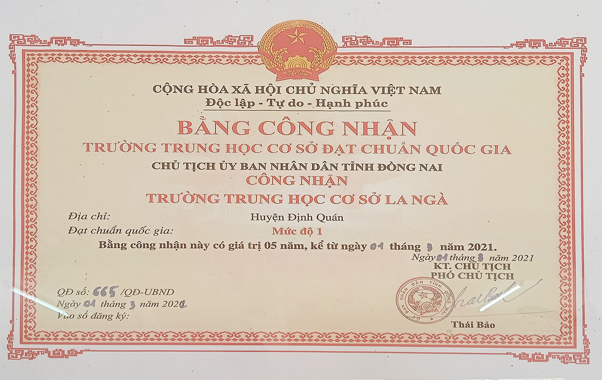 Trường đạt Chuẩn quốc gia